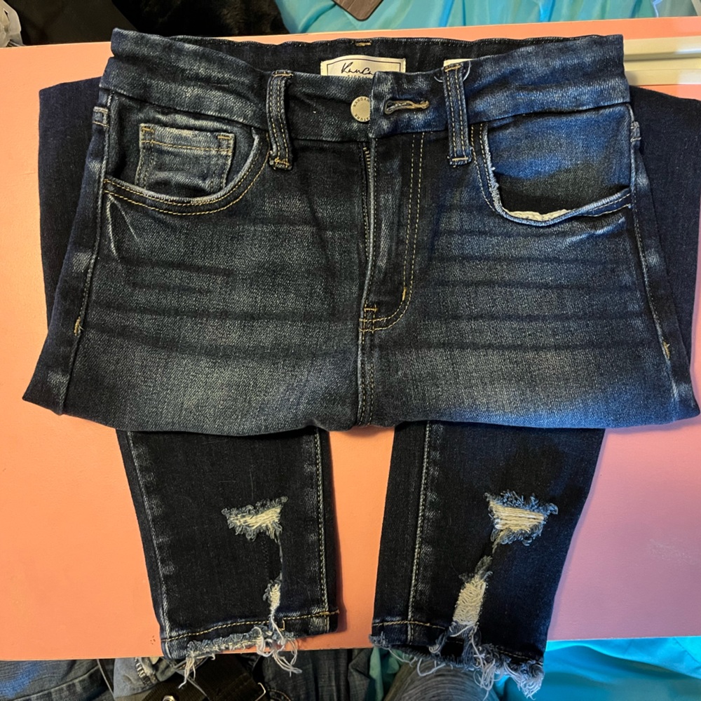 Girls Kancan Signature High Rise Ankle Skinny Jean